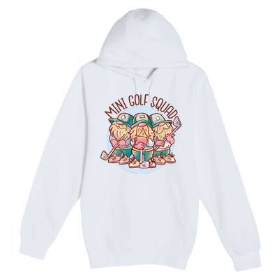 Gnomes Mini Golf Squad Premium Pullover Hoodie