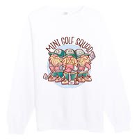 Gnomes Mini Golf Squad Premium Crewneck Sweatshirt