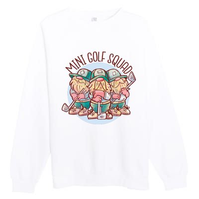 Gnomes Mini Golf Squad Premium Crewneck Sweatshirt