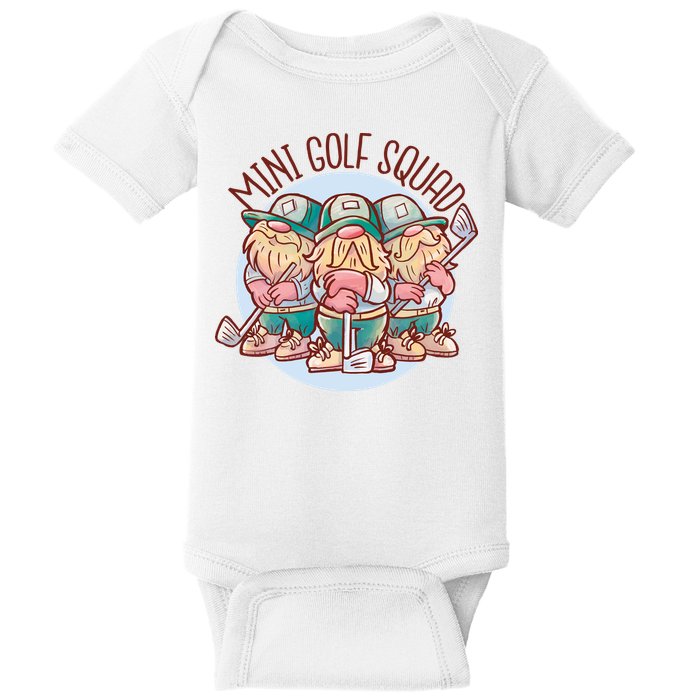 Gnomes Mini Golf Squad Baby Bodysuit