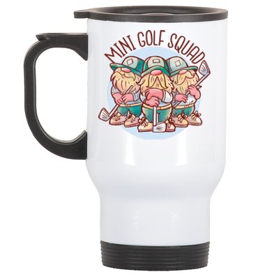 Gnomes Mini Golf Squad Stainless Steel Travel Mug