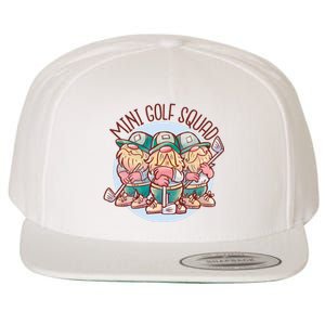 Gnomes Mini Golf Squad Wool Snapback Cap