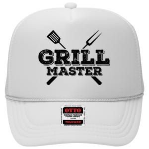 Grill Master Grilling Barbecue BBQ Smoker Graphic Tee High Crown Mesh Back Trucker Hat