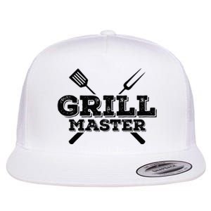 Grill Master Grilling Barbecue BBQ Smoker Graphic Tee Flat Bill Trucker Hat