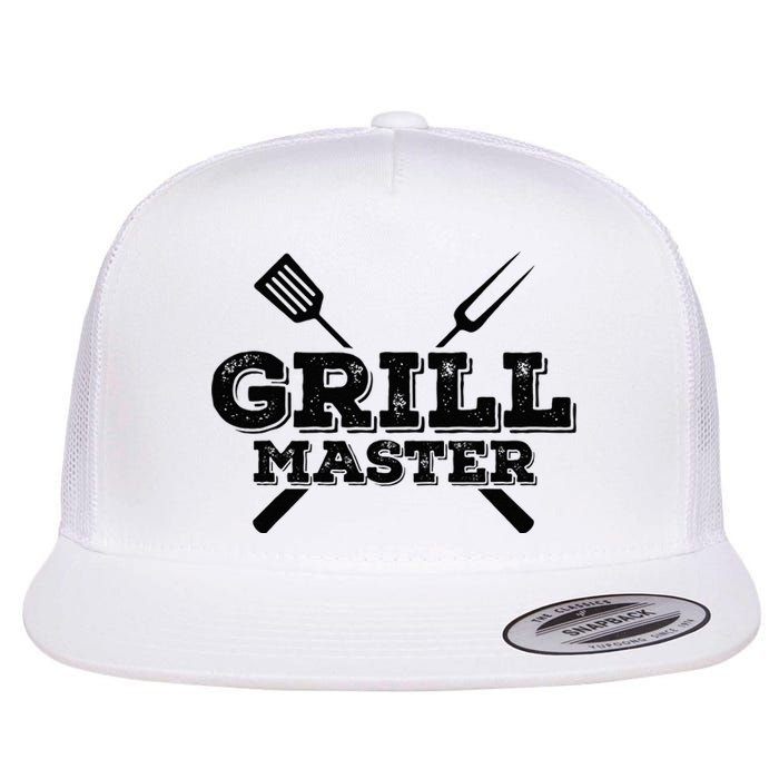 Grill Master Grilling Barbecue BBQ Smoker Graphic Tee Flat Bill Trucker Hat