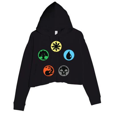 Gathering Magic Guild For Magic Lover Crop Fleece Hoodie