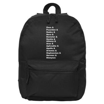 Greek Mythology Gods Pantheon List Of Demigod Names 16 in Basic Backpack