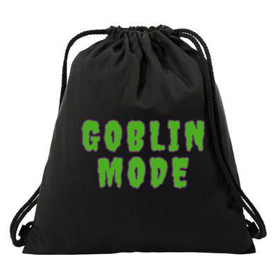 Goblin Mode Drawstring Bag