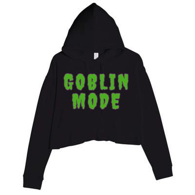 Goblin Mode Crop Fleece Hoodie