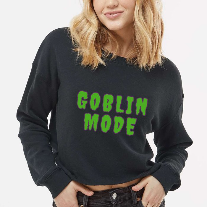 Goblin Mode Cropped Pullover Crew