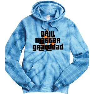 Grill Master Grilling Granddad Grandfather Grandpa BBQ Tie Dye Hoodie