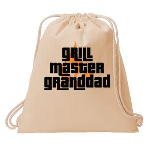 Grill Master Grilling Granddad Grandfather Grandpa BBQ Drawstring Bag