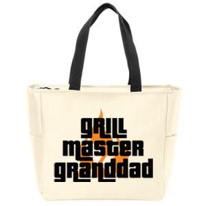 Grill Master Grilling Granddad Grandfather Grandpa BBQ Zip Tote Bag