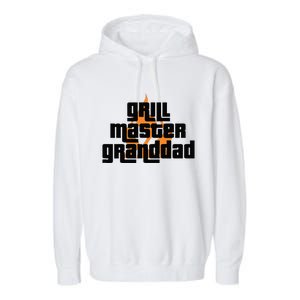 Grill Master Grilling Granddad Grandfather Grandpa BBQ Garment-Dyed Fleece Hoodie