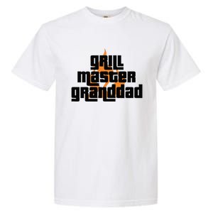 Grill Master Grilling Granddad Grandfather Grandpa BBQ Garment-Dyed Heavyweight T-Shirt