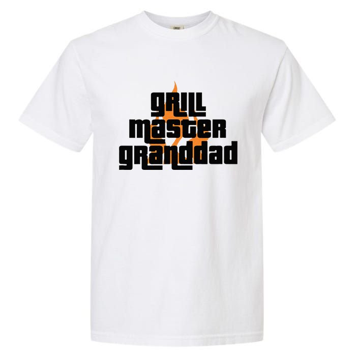 Grill Master Grilling Granddad Grandfather Grandpa BBQ Garment-Dyed Heavyweight T-Shirt