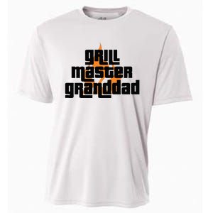 Grill Master Grilling Granddad Grandfather Grandpa BBQ Cooling Performance Crew T-Shirt