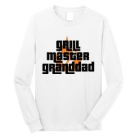 Grill Master Grilling Granddad Grandfather Grandpa BBQ Long Sleeve Shirt