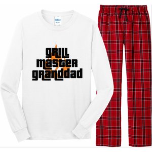 Grill Master Grilling Granddad Grandfather Grandpa BBQ Long Sleeve Pajama Set