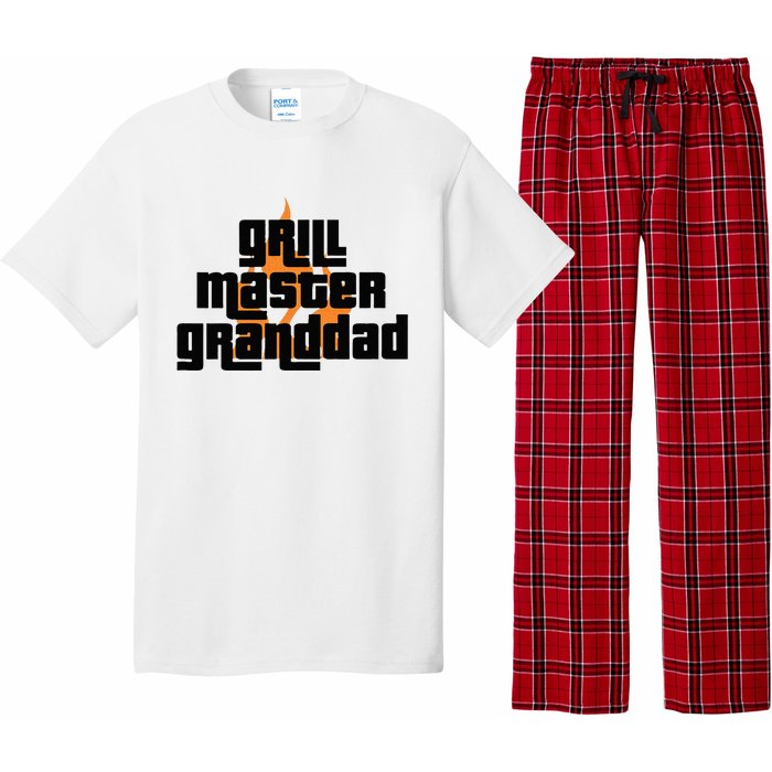 Grill Master Grilling Granddad Grandfather Grandpa BBQ Pajama Set