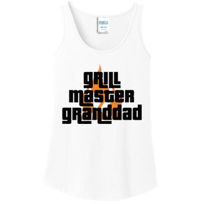 Grill Master Grilling Granddad Grandfather Grandpa BBQ Ladies Essential Tank