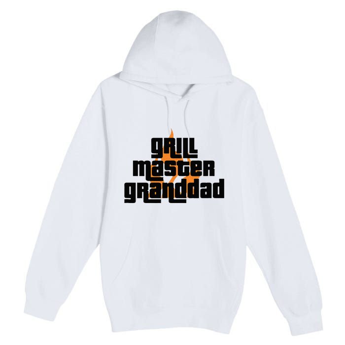 Grill Master Grilling Granddad Grandfather Grandpa BBQ Premium Pullover Hoodie