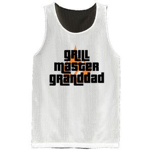 Grill Master Grilling Granddad Grandfather Grandpa BBQ Mesh Reversible Basketball Jersey Tank