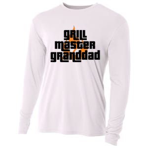 Grill Master Grilling Granddad Grandfather Grandpa BBQ Cooling Performance Long Sleeve Crew