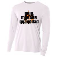 Grill Master Grilling Granddad Grandfather Grandpa BBQ Cooling Performance Long Sleeve Crew