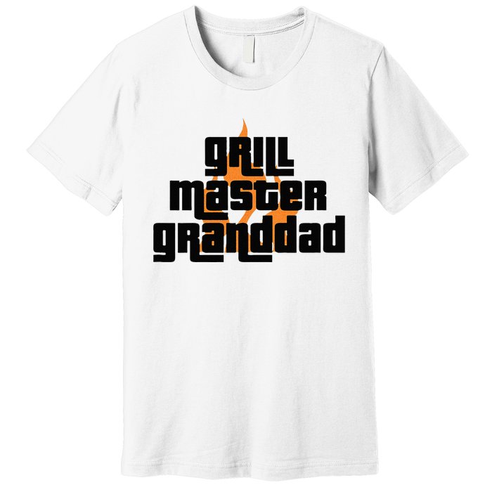 Grill Master Grilling Granddad Grandfather Grandpa BBQ Premium T-Shirt