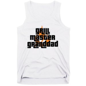 Grill Master Grilling Granddad Grandfather Grandpa BBQ Tank Top