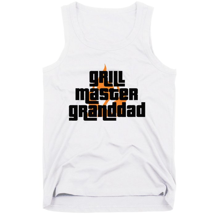 Grill Master Grilling Granddad Grandfather Grandpa BBQ Tank Top