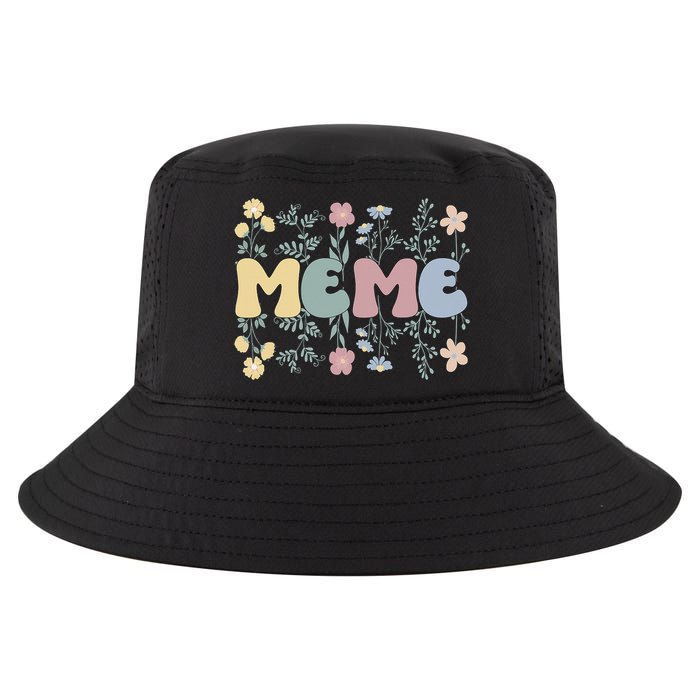 Groovy Meme Grandmother Flowers Meme Grandma Cool Comfort Performance Bucket Hat