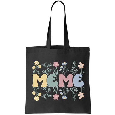 Groovy Meme Grandmother Flowers Meme Grandma Bag