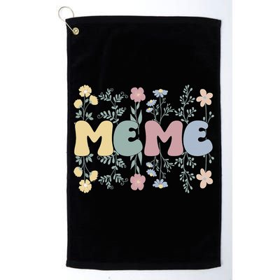 Groovy Meme Grandmother Flowers Meme Grandma Golf Towel
