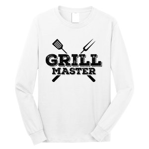 Grill Master Grilling Barbecue BBQ Smoker Graphic Tee Long Sleeve Shirt