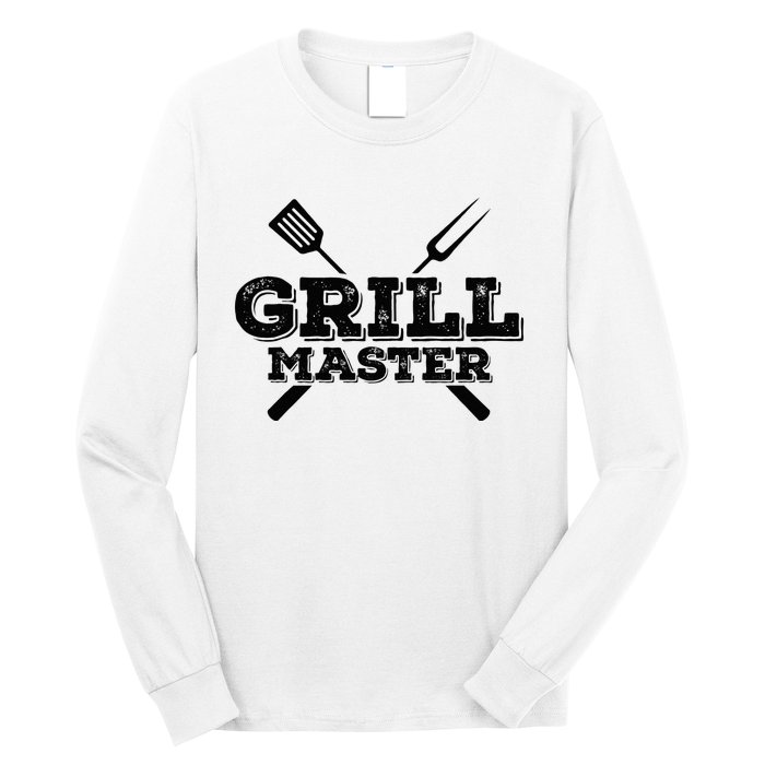 Grill Master Grilling Barbecue BBQ Smoker Graphic Tee Long Sleeve Shirt