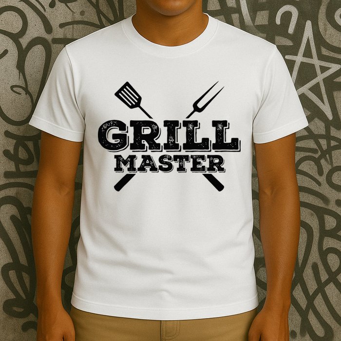 Grill Master Grilling Barbecue BBQ Smoker Graphic Tee T-Shirt