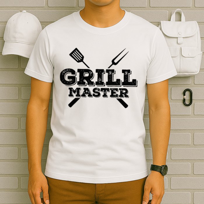 Grill Master Grilling Barbecue BBQ Smoker Graphic Tee T-Shirt