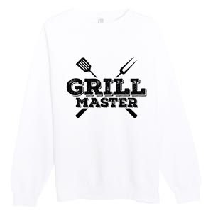 Grill Master Grilling Barbecue BBQ Smoker Graphic Tee Premium Crewneck Sweatshirt