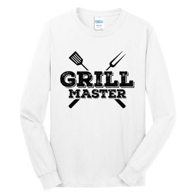 Grill Master Grilling Barbecue BBQ Smoker Graphic Tee Tall Long Sleeve T-Shirt