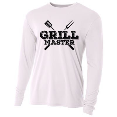 Grill Master Grilling Barbecue BBQ Smoker Graphic Tee Cooling Performance Long Sleeve Crew