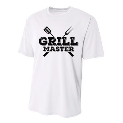 Grill Master Grilling Barbecue BBQ Smoker Graphic Tee Performance Sprint T-Shirt