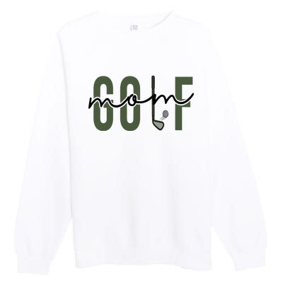 Golf Mom Premium Crewneck Sweatshirt