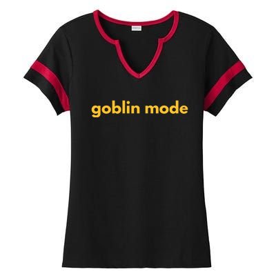 Goblin Mode Ladies Halftime Notch Neck Tee