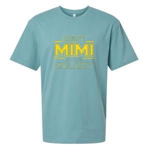 Grandma Mimi Gift, Best Mimi In The Galaxy Sueded Cloud Jersey T-Shirt