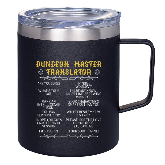Gaming MasterBoard GameRole Playing GamePlayerDungeon 12oz Stainless Steel Coffee Mug