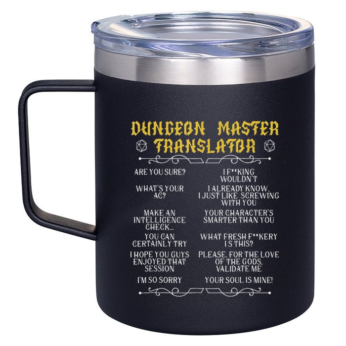 Gaming MasterBoard GameRole Playing GamePlayerDungeon 12oz Stainless Steel Coffee Mug