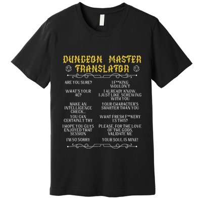 Gaming MasterBoard GameRole Playing GamePlayerDungeon Premium T-Shirt