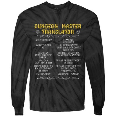 Gaming MasterBoard GameRole Playing GamePlayerDungeon Tie-Dye Long Sleeve Shirt
